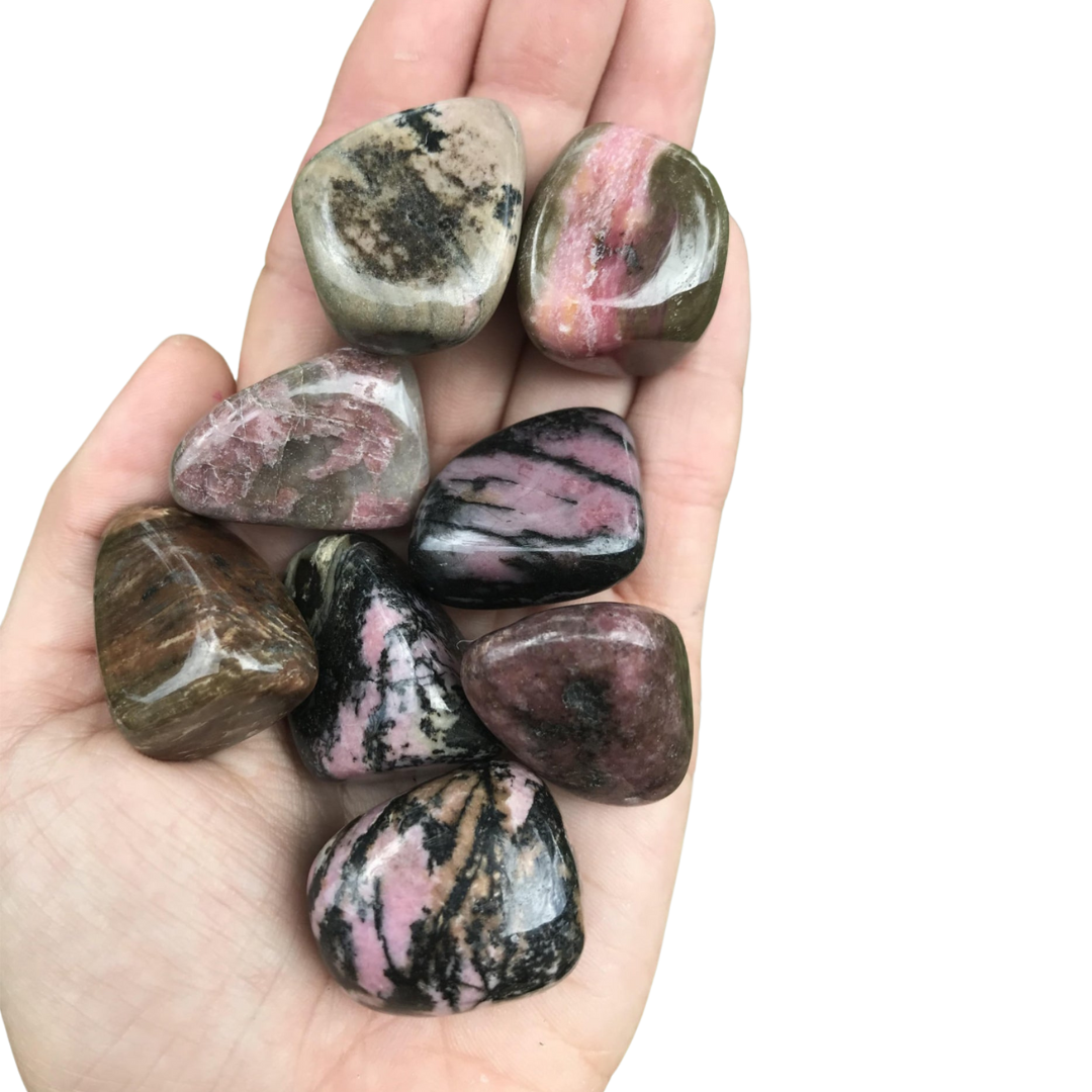 Rhodonite. Tumbled