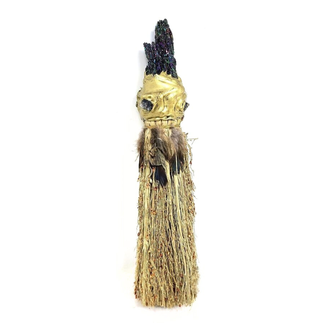 Rainbow Crystal Feather Broom