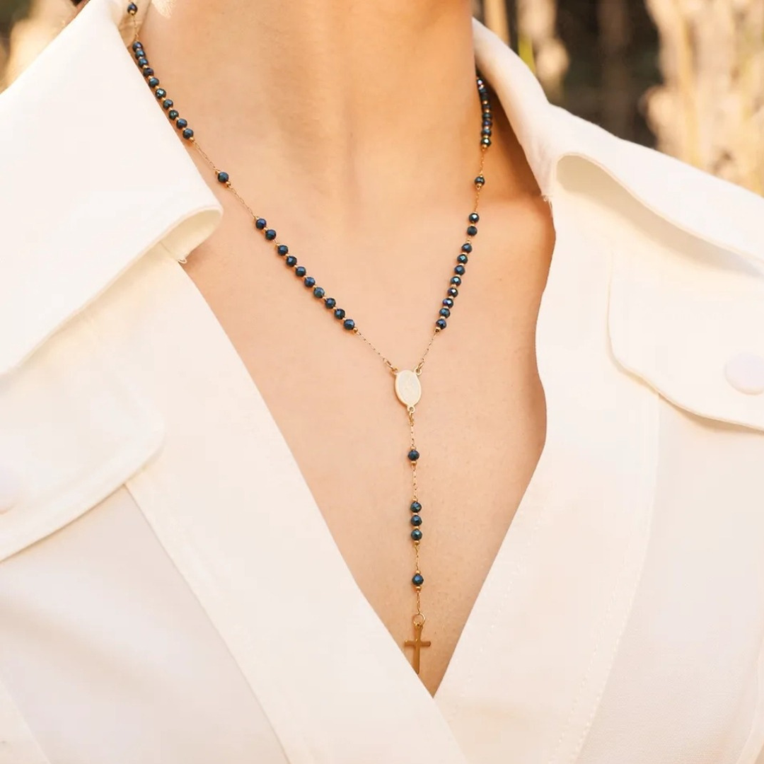 Divine Serenity Rosary Necklace
