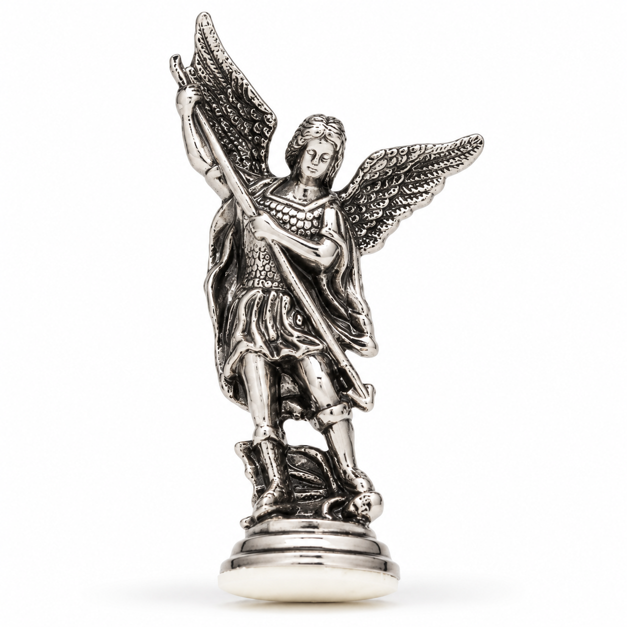 Saint Michael (San Miguel) Dashboard Saint - Bright Silver