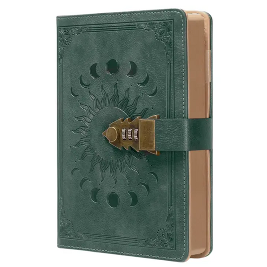 Celestial Secrets Locking Journal - Green