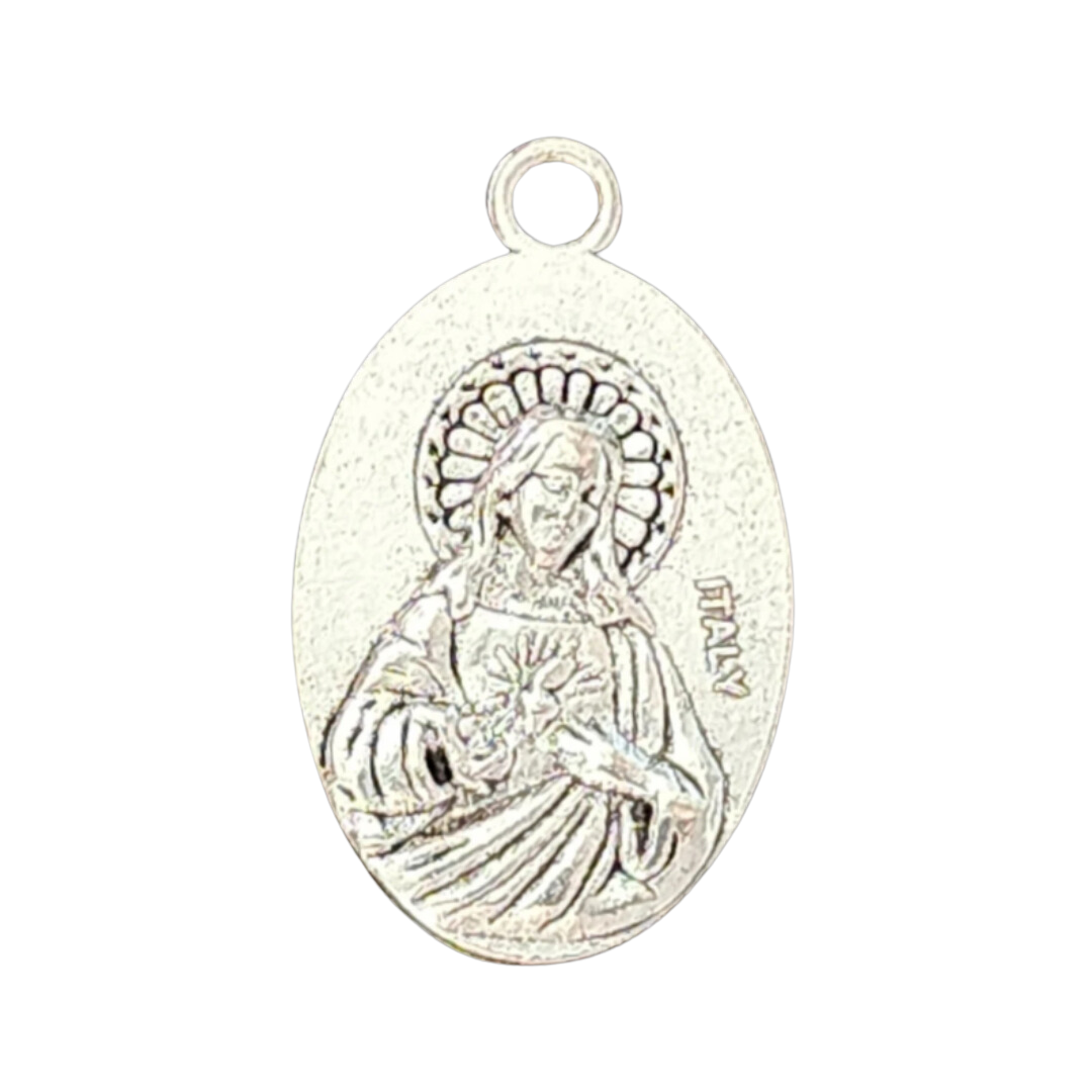 Our Lady Of Mount Carmel & Sacred Heart Medal Spiritual Talisman