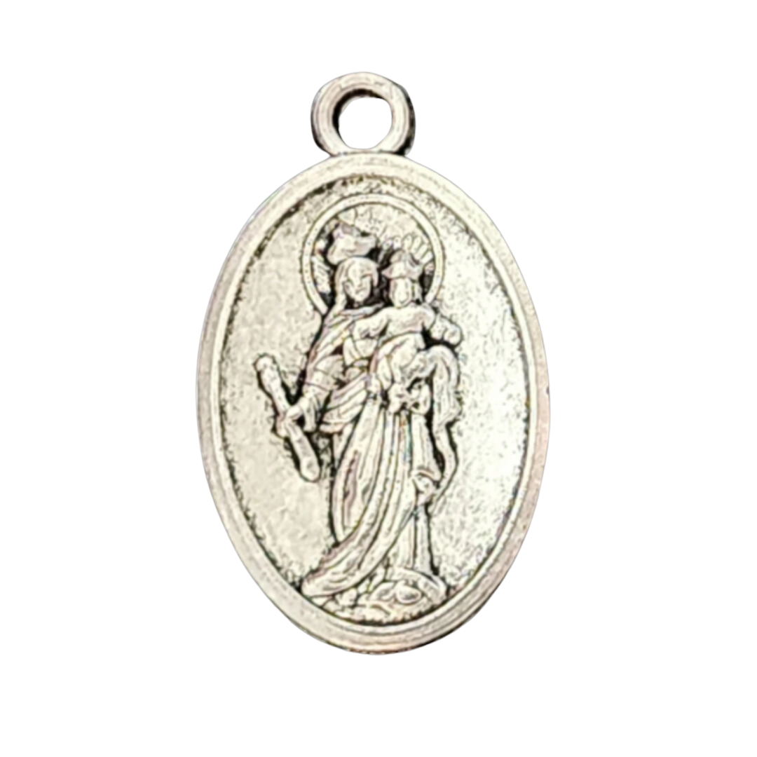 Our Lady Of Mount Carmel & Sacred Heart Medal Spiritual Talisman