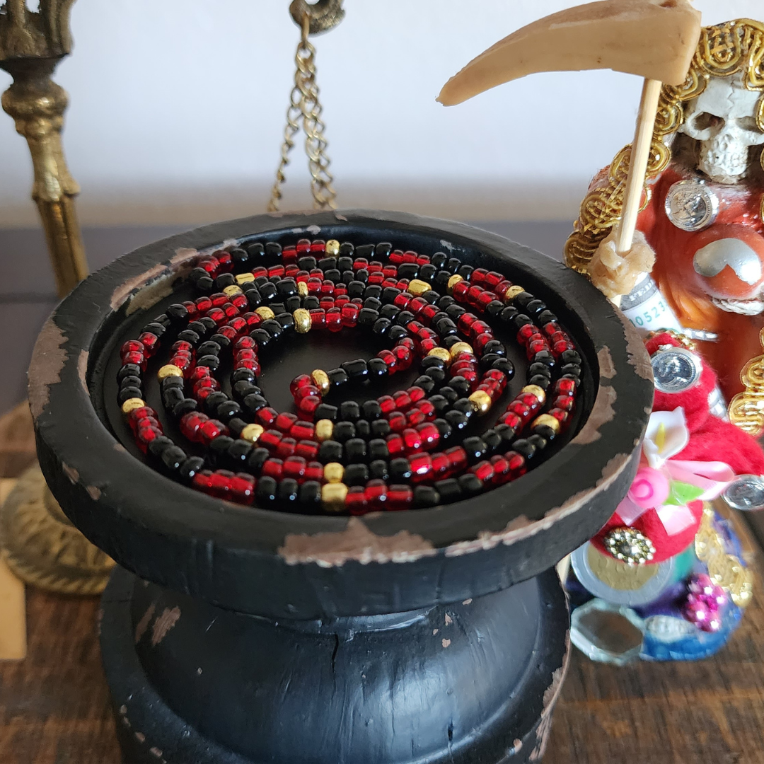 La Santa Muerte Collares Elekes - Red