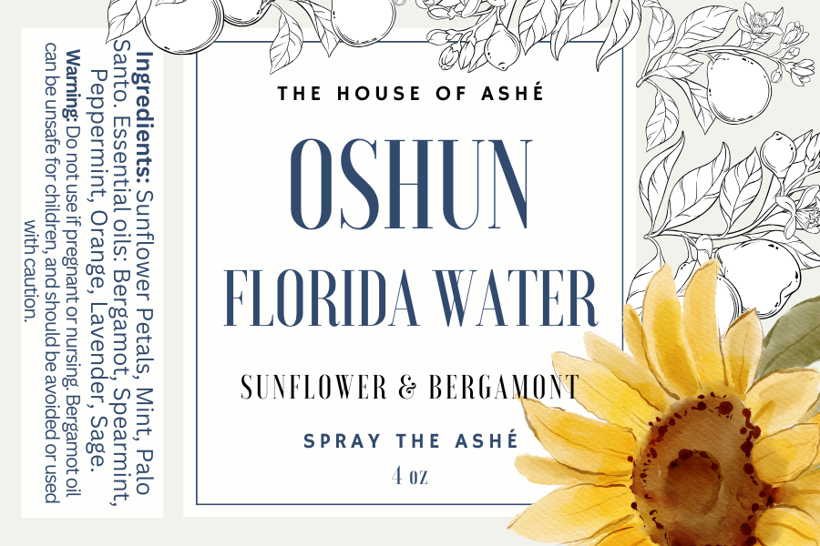 Oshun Florida Water – Sunflower & Bergamot