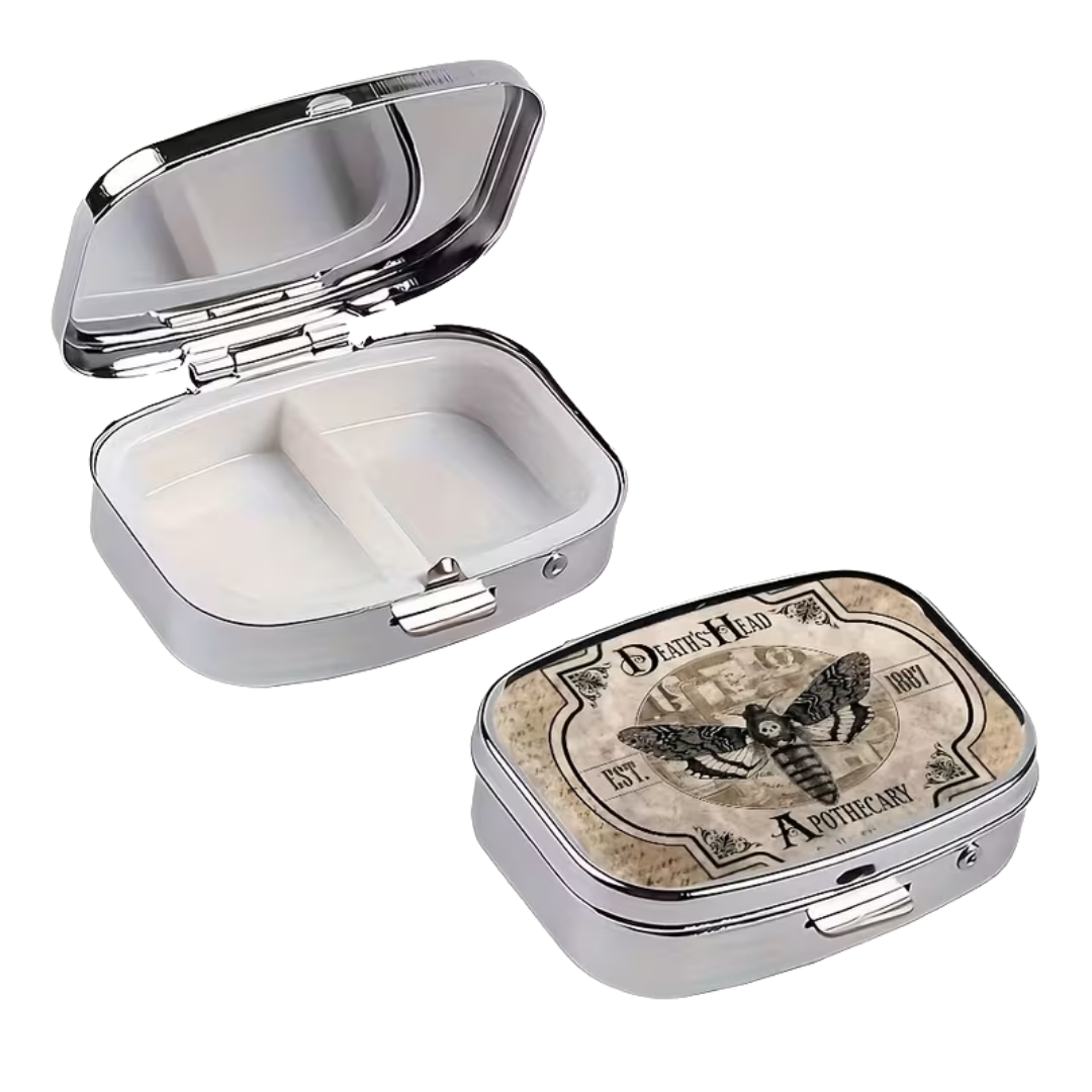 Death’s Head Apothecary Pocket Pill Box