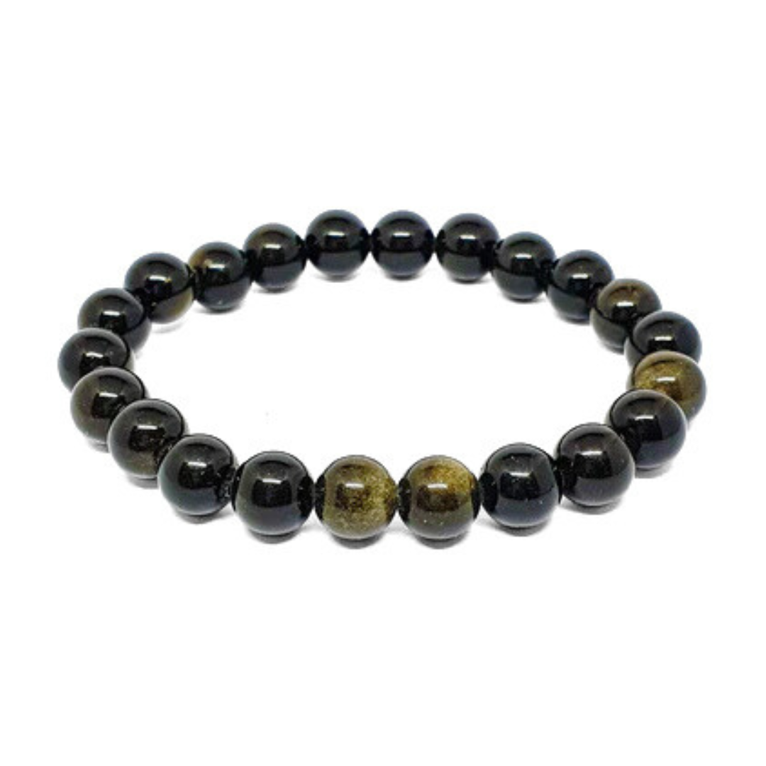 Gold Sheen Obsidian Bracelet