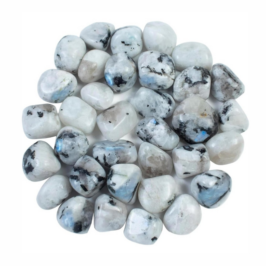 Rainbow Moonstone, Tumbled