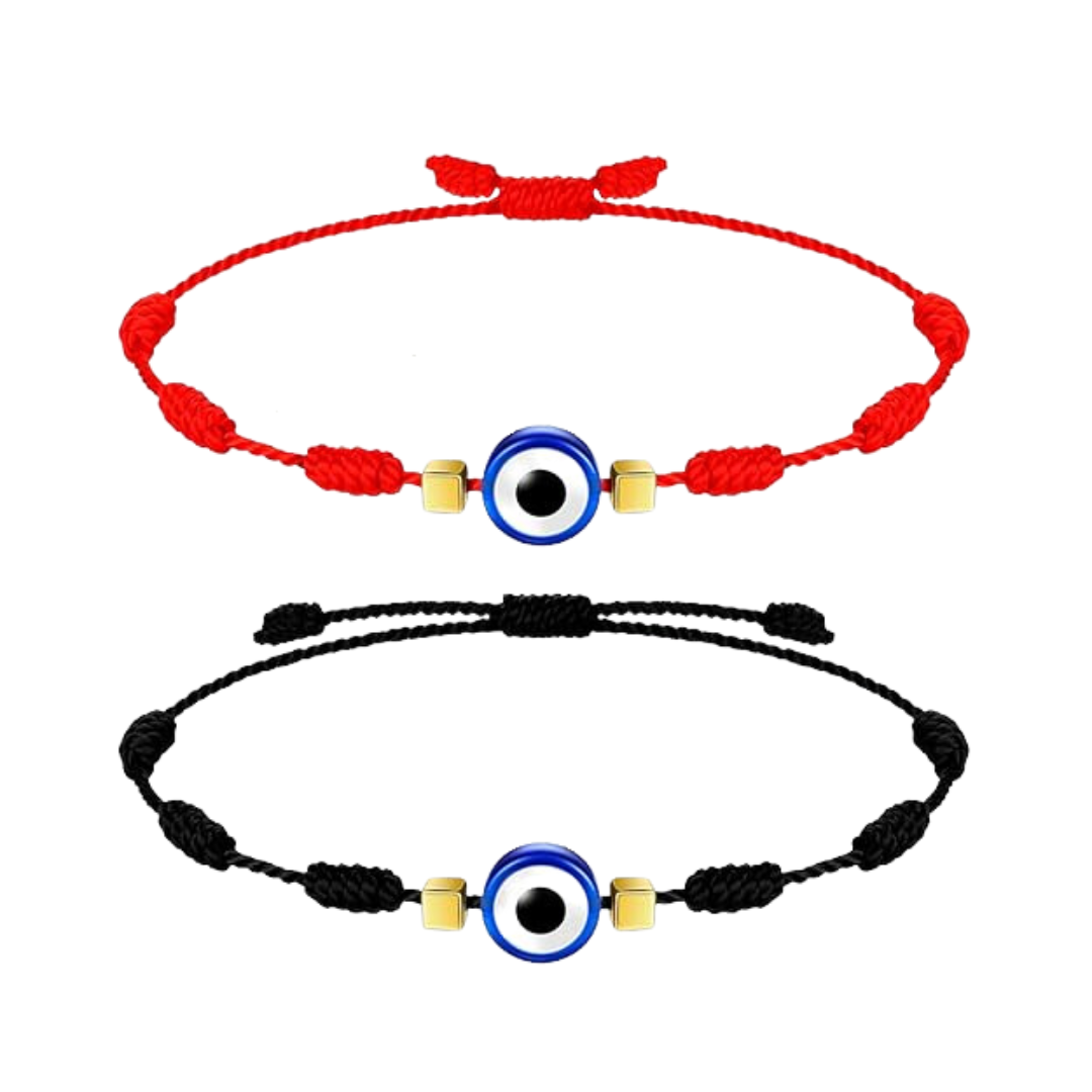 Adjustable Knot Adjustable Evil Eye Bracelet Mal de Ojo Pulseras