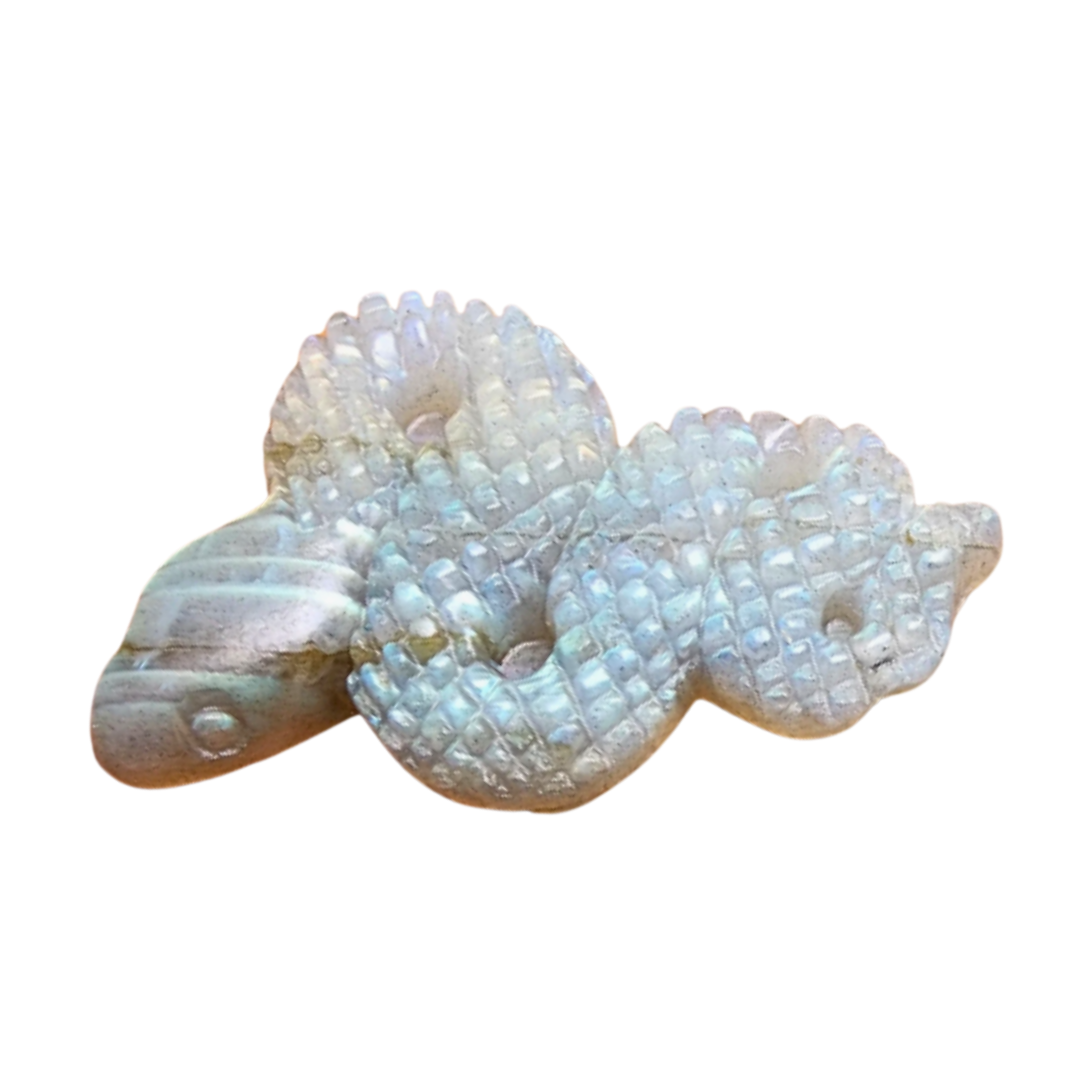 Labradorite Snake (hand-carved)