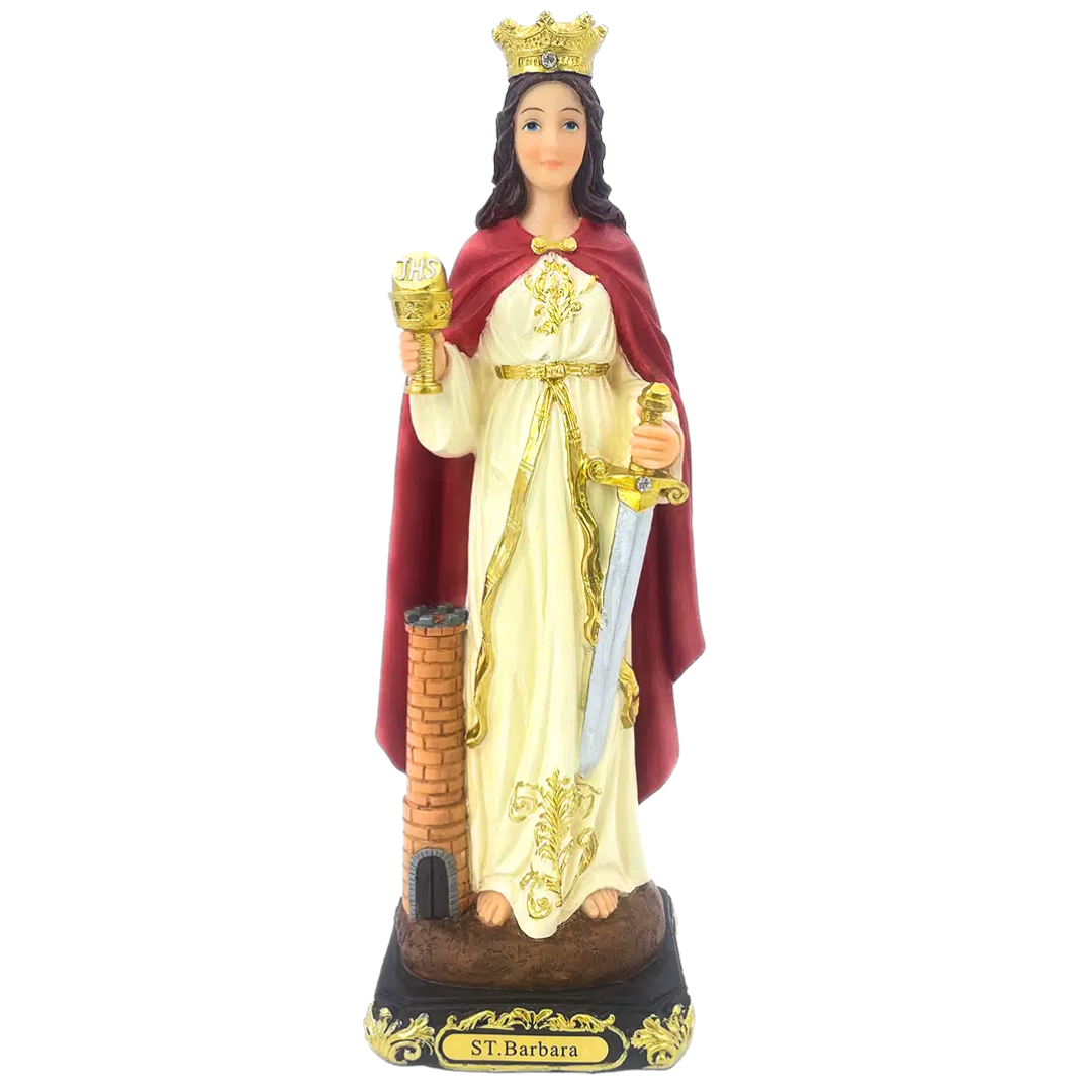 Santa Barbara (12") Saint Barbara Statue