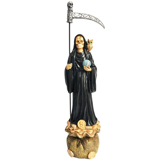 Santa Muerte Estatua (12") Holy Death Statue - Black