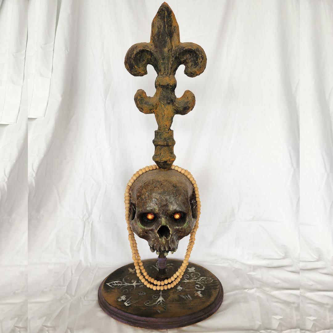 Guardian of the Gate – Ricardo Pustanio Paper Mache Skull