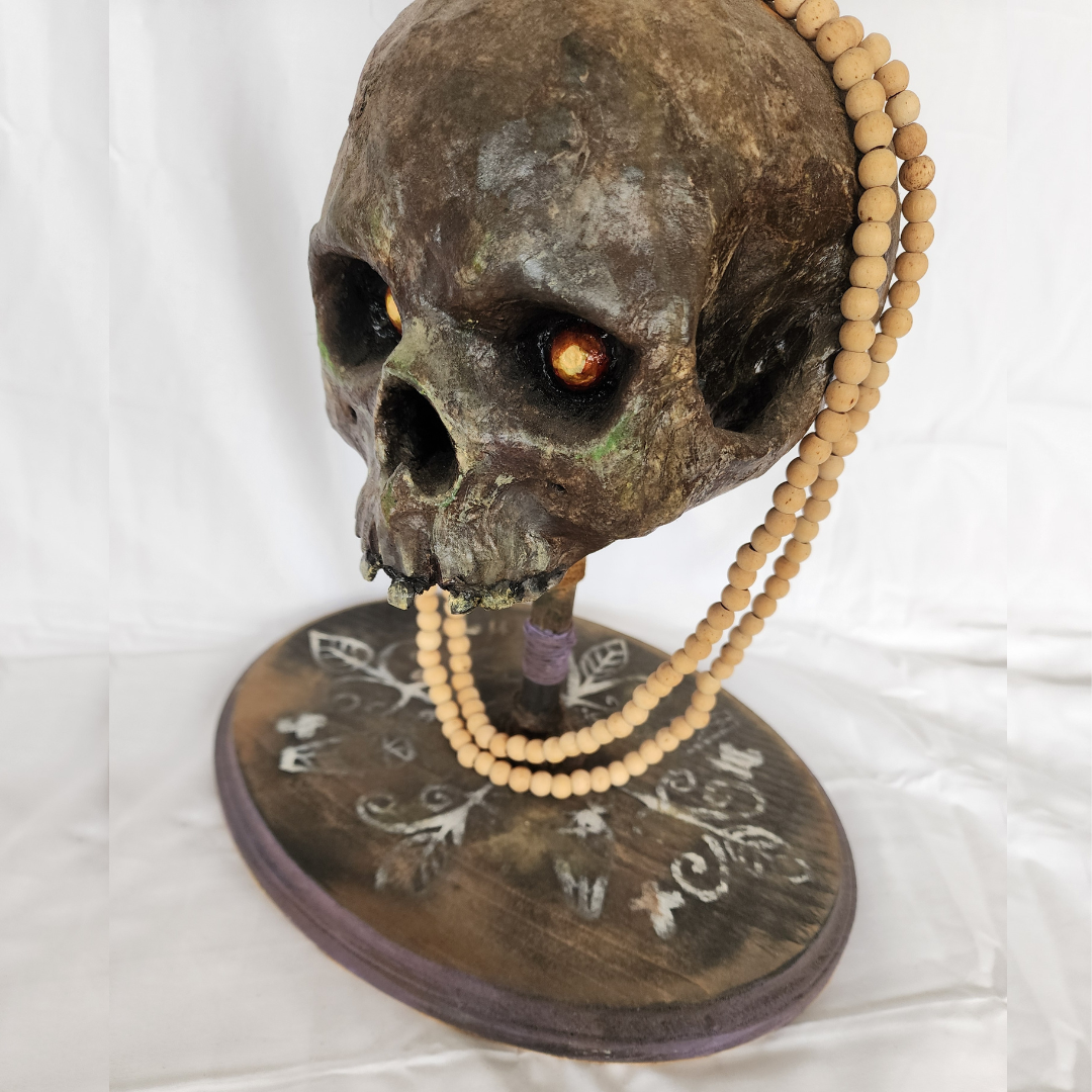 Guardian of the Gate – Ricardo Pustanio Paper Mache Skull