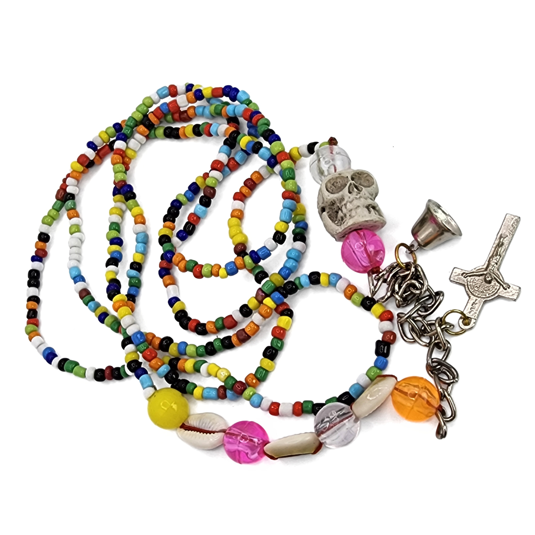 Collar de Santa Muerte | La Santa Muerte Eleke Necklace