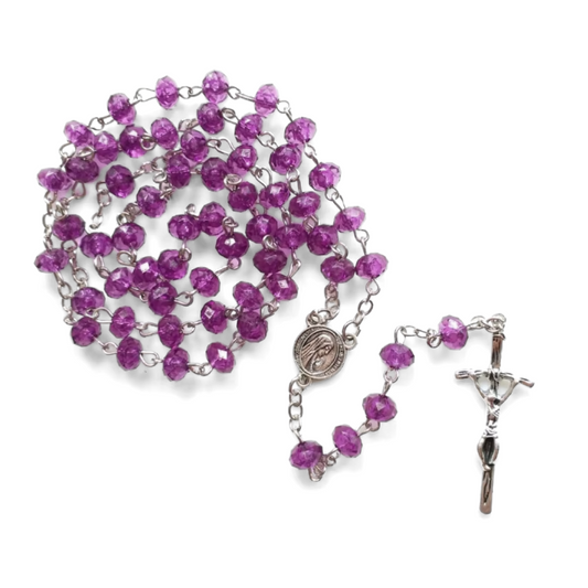 Amethyst Crystal Rosary