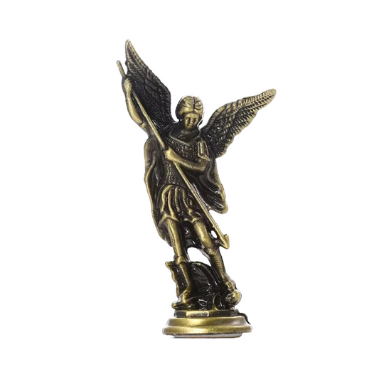 Saint Michael (San Miguel) Dashboard Saint - Antique Bronze