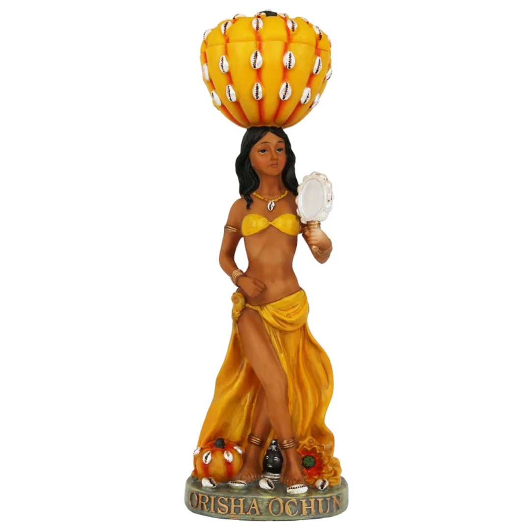 Oshun with Pumpkin Statue (12")
