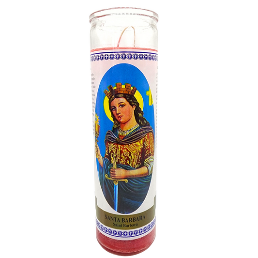 Santa Barbara 7 Day Prayer Candle (labeled)