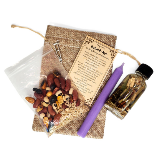 Babalu Aye Offering Kit, Travel Altar
