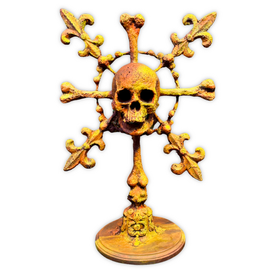 La Croix des Oubliés (The Cross of the Forgotten) – Ricardo Pustanio Papier-Mâché Skull