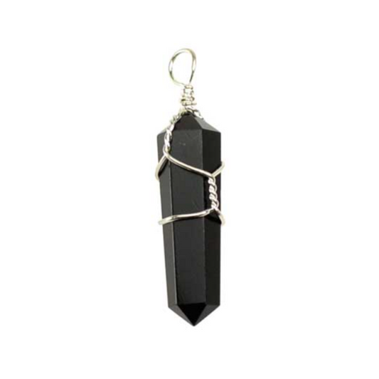 Black Obsidian Point Necklace