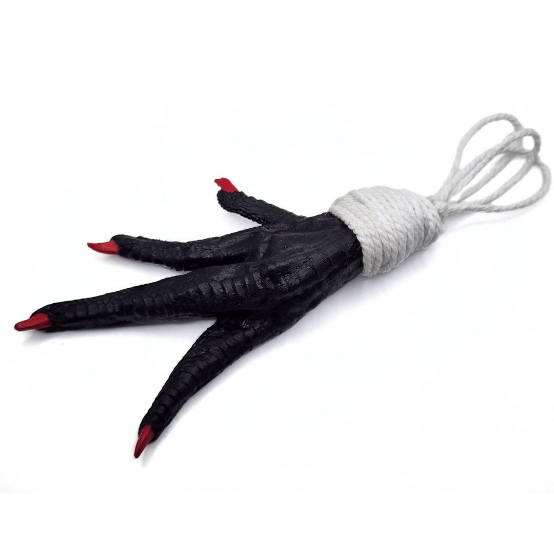 Hoodoo Protection Black Chicken Foot Tailsman Amulet