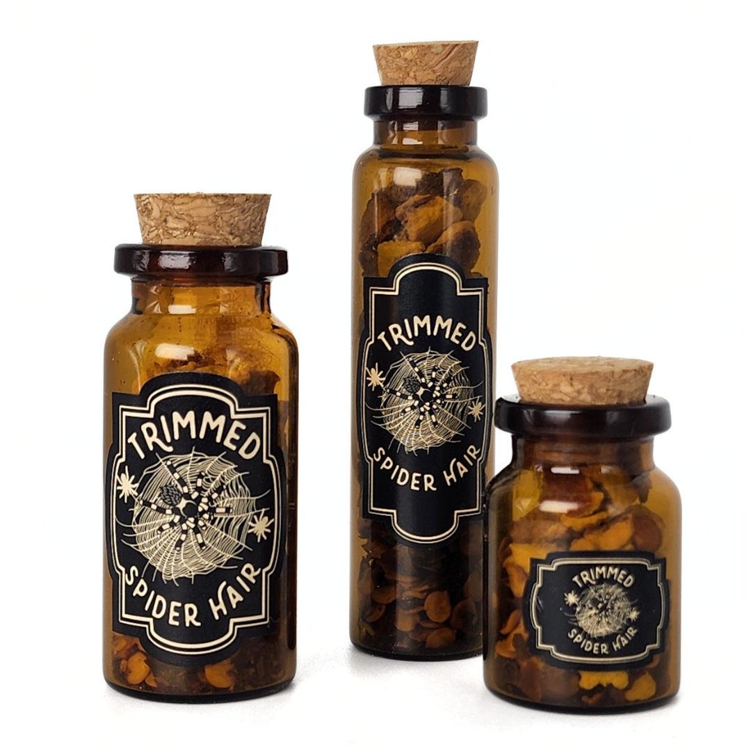 Apothecary Spell Jar - Trimmed Spider Hair