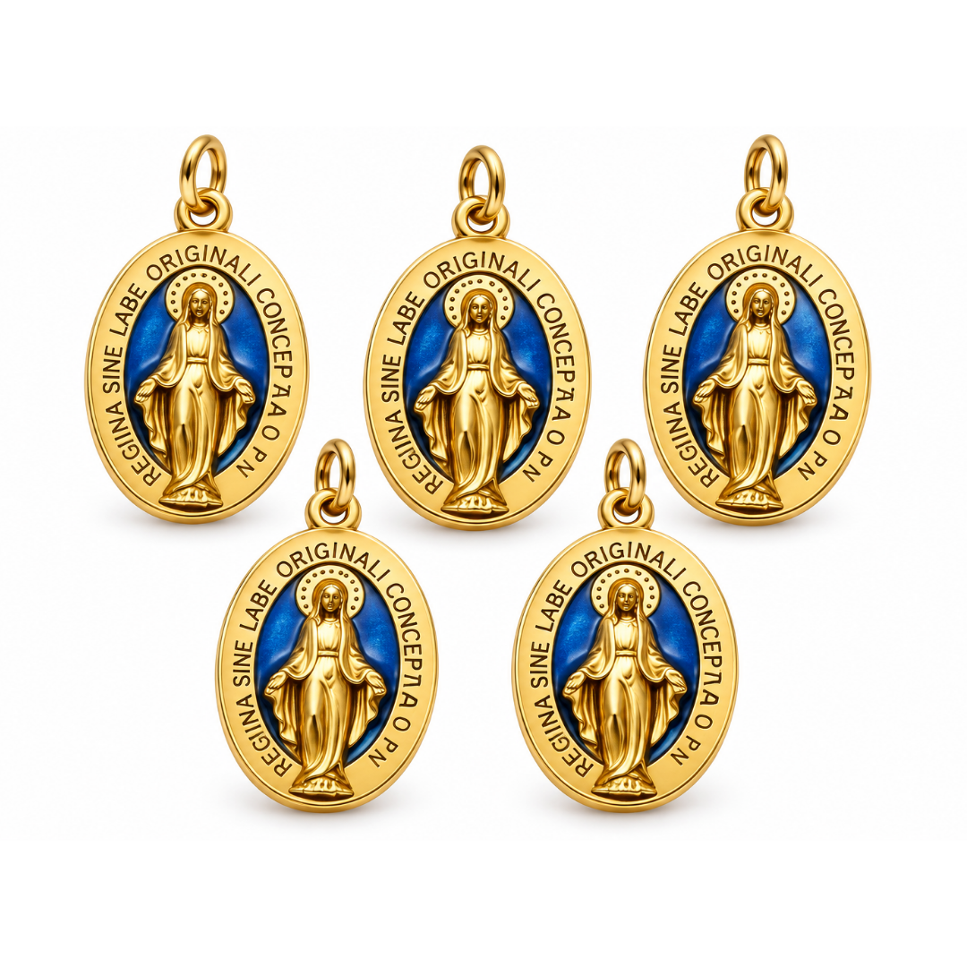 Gold Miraculous Medal | Our Lady of the Miraculous Medal (Large)