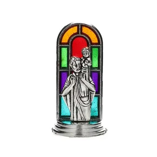 Saint Christopher Stained Glass Dashboard Saint