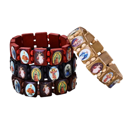 Wooden Santo Saint Bracelets