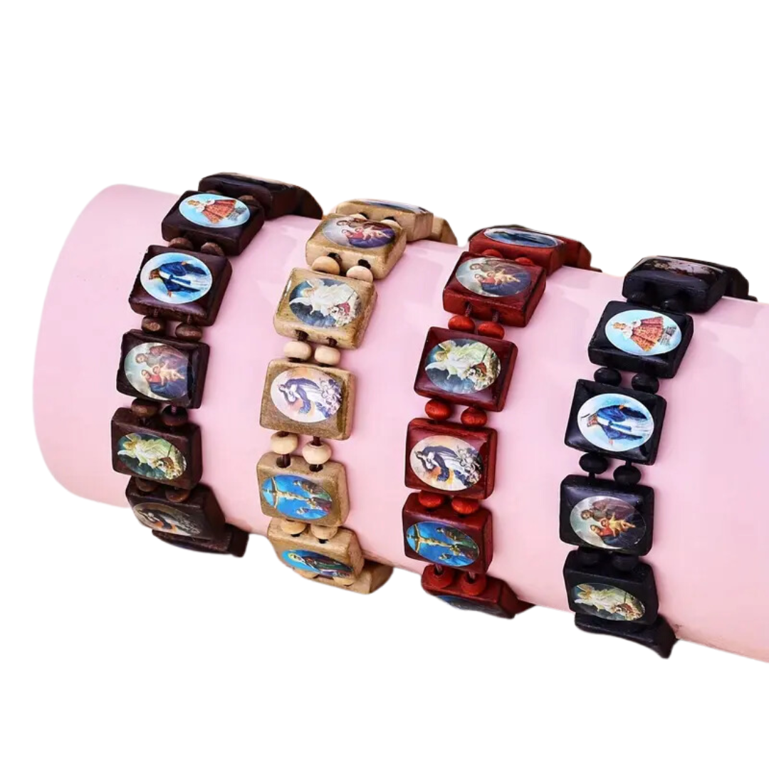 Wooden Santo Saint Bracelets