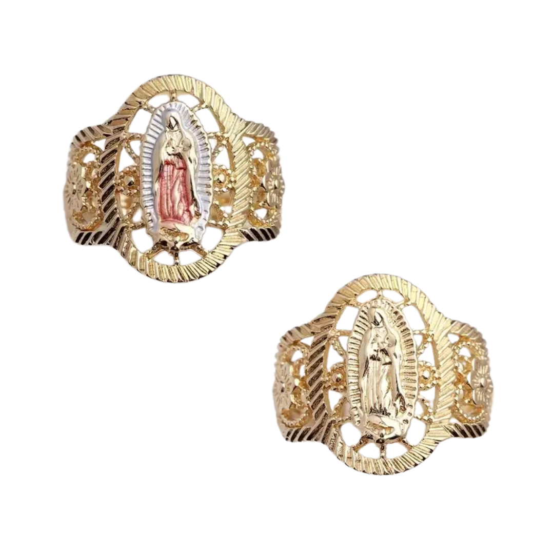 Our Lady of Guadalupe Gold Ring