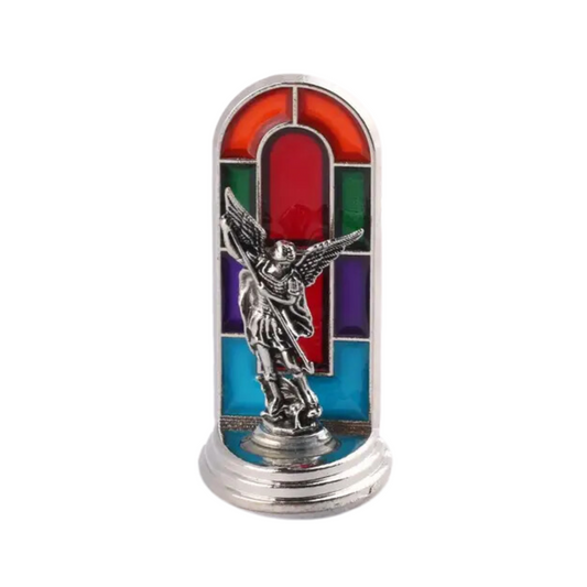 Saint Michael Stained Glass Dashboard Saint