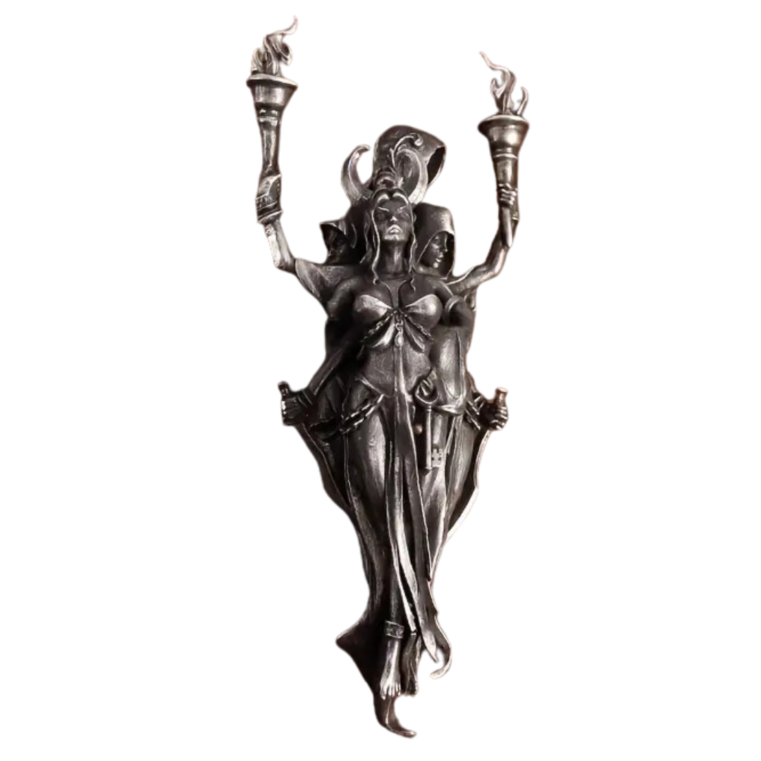 Hecate Triple Moon Goddess Necklace