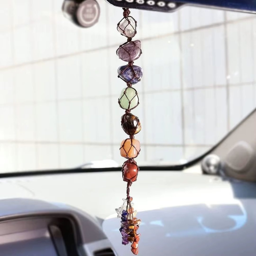 7 Chakra Healing Crystal Car Charm Ornament