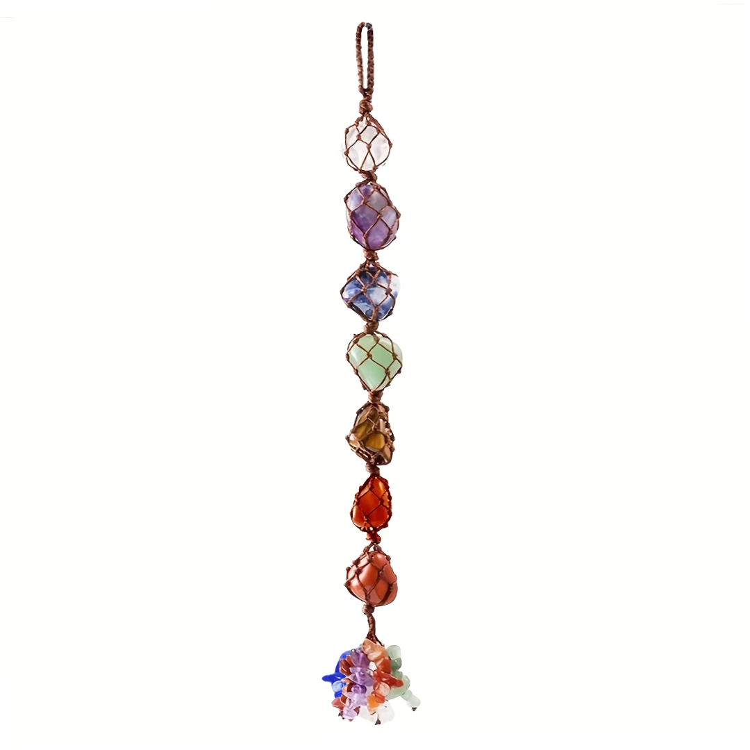 7 Chakra Healing Crystal Car Charm Ornament