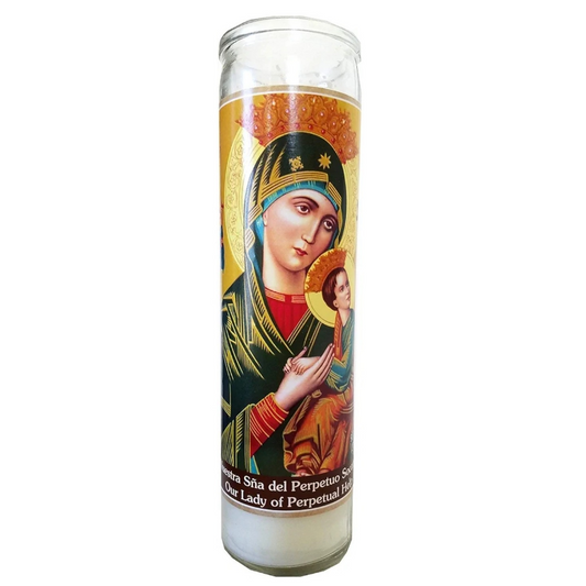 Our Lady of Perpetual Help Candle | Nuestra Sna del Perpetuo Socarro