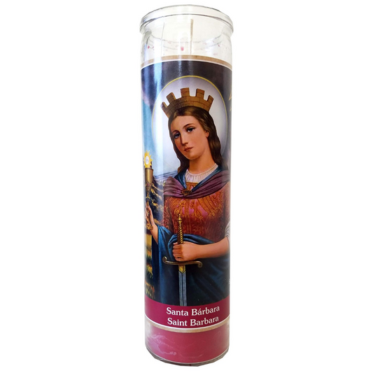 Saint Barbara Prayer Candle | Santa Barbara Candle