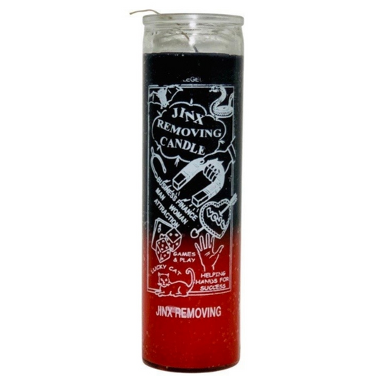 Double Power Jinx Remover (Quita Mala Suerte Negro) 7 Day Ritual Candle