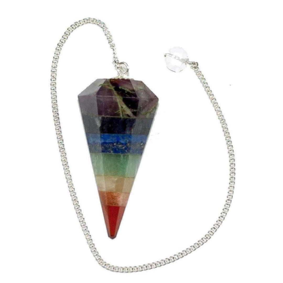 7 Chakra Stones Pendulum