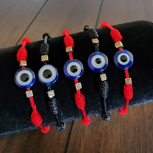 Adjustable 7 Knot Adjustable Evil Eye Bracelet | Mal de Ojo Pulseras