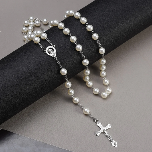 Faux Pearl Rosary