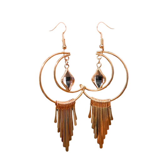 Bohemian Moon Drop Earrings