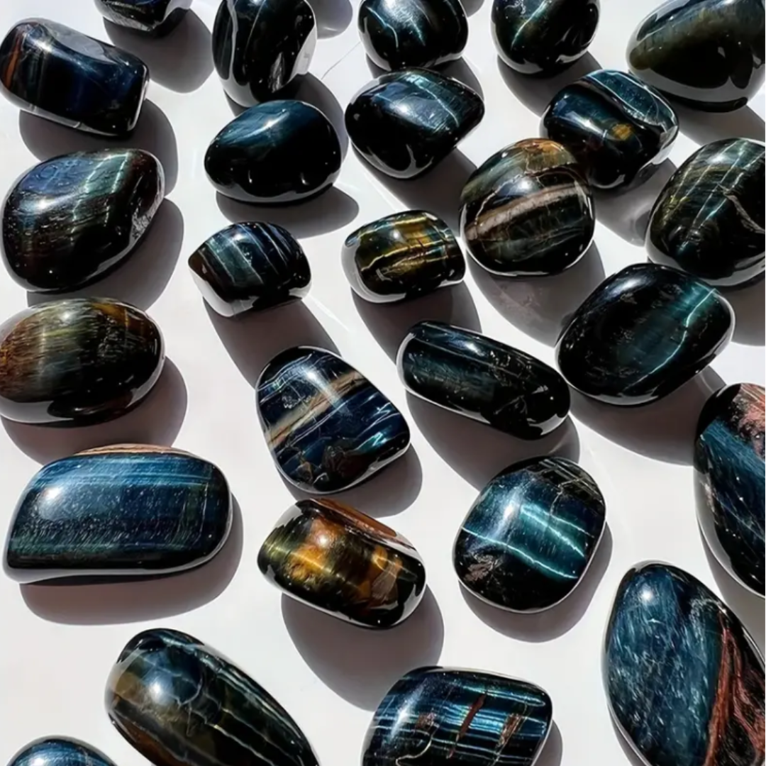 Tumbled Blue Tiger Eye