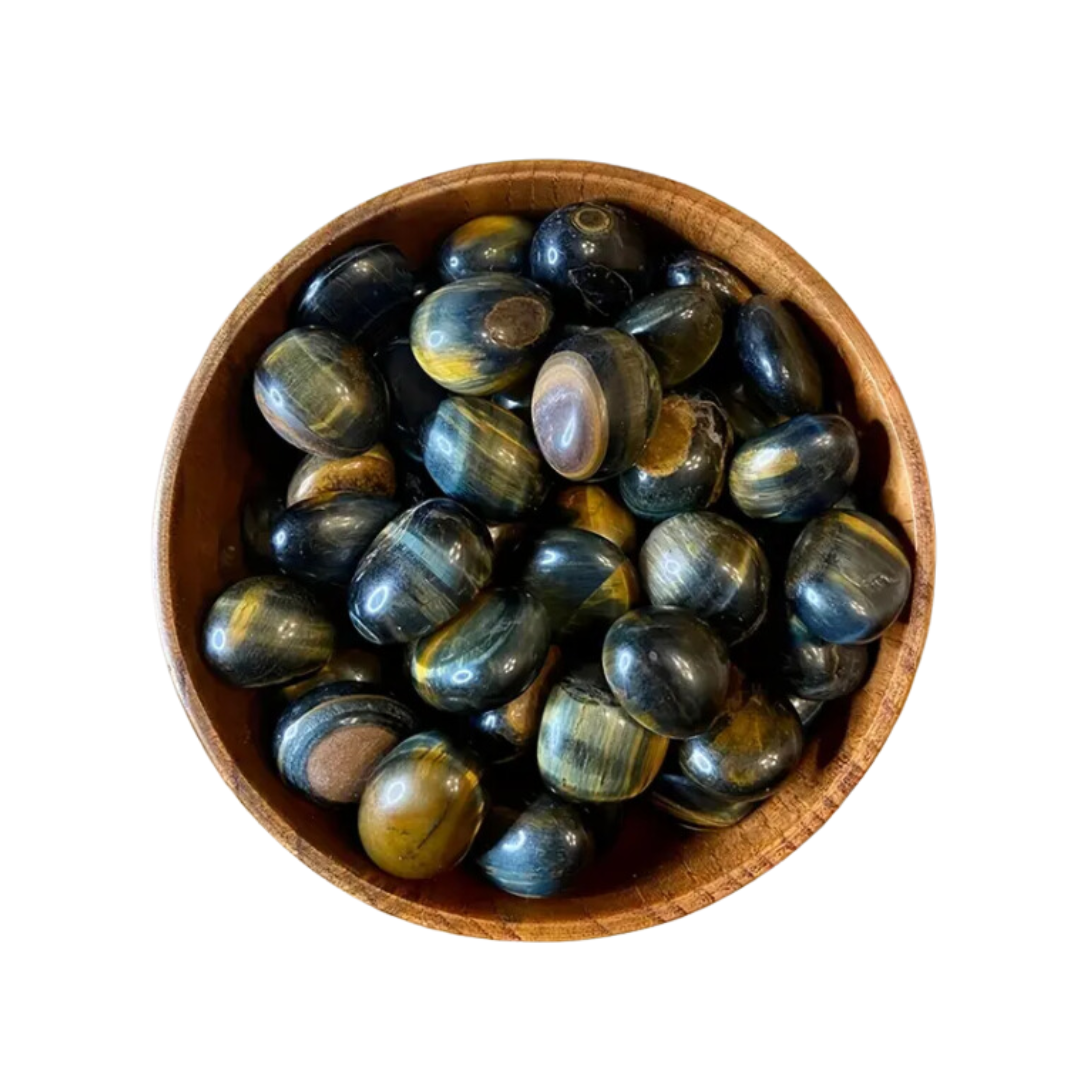 Tumbled Blue Tiger Eye