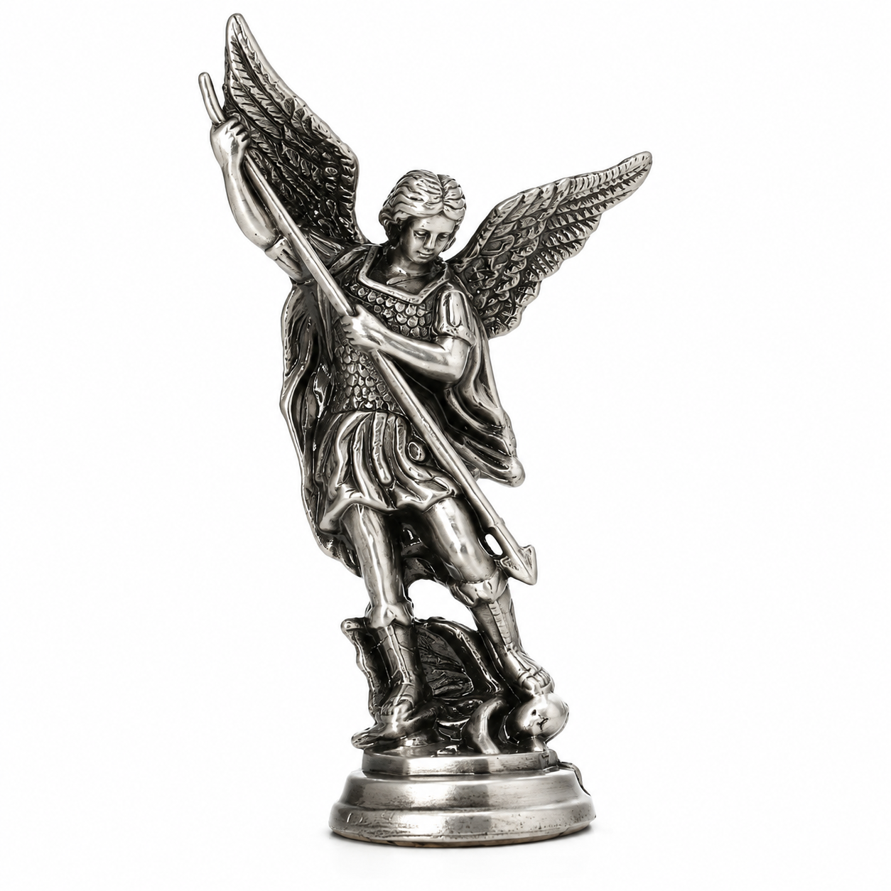 Saint Michael (San Miguel) Dashboard Saint - Pewter