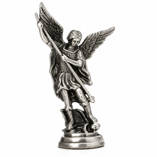 Saint Michael (San Miguel) Dashboard Saint - Pewter