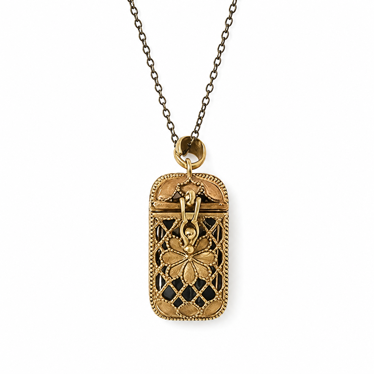 Mini Tarot Card Locket Necklace