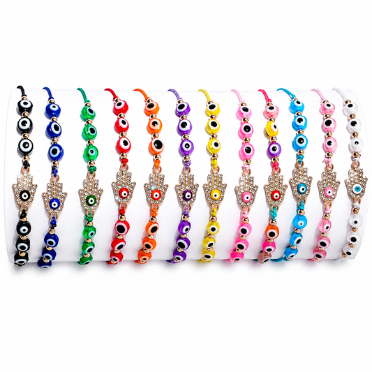 Evil Eye Hamsa Protection Bracelet